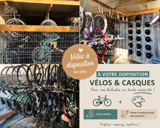velos disposition gite un air de famille